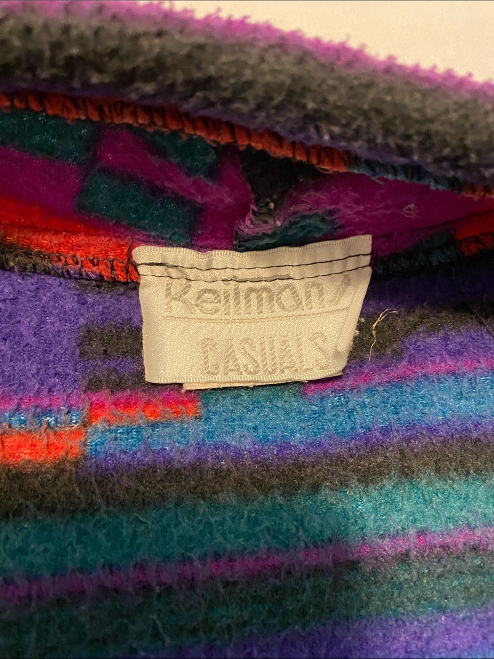 Vintage Reitman Casual Zip Up Sweater / Colourful 80s - Picture 3 of 6